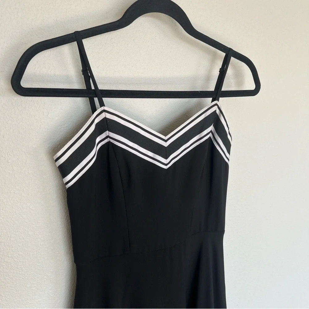 NWOT Ted Baker Kahmen Strappy Midi Dress Black and White Casual Preppy Women’s 4 - Picture 5 of 14